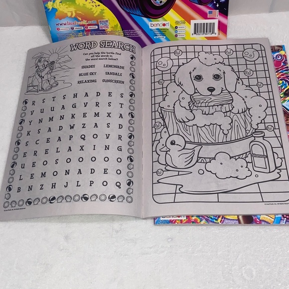 Lisa Frank Giant & Jumbo color and activity books set up 3 - Picture 5 of 7